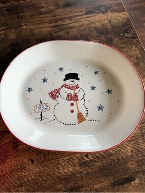 Corelle White Oval Platter with Branded Backstamp